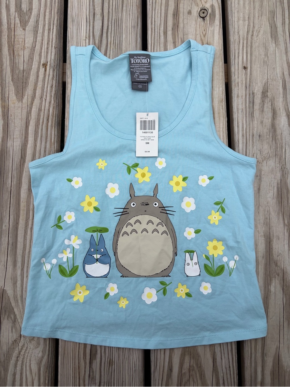 Her Universe My Neighbor Totoro Tank Top Women S Blue Graphic Anime New With Tag